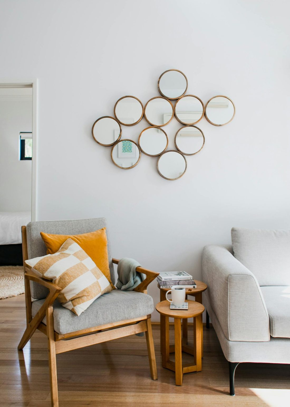 Beautifully staged living room